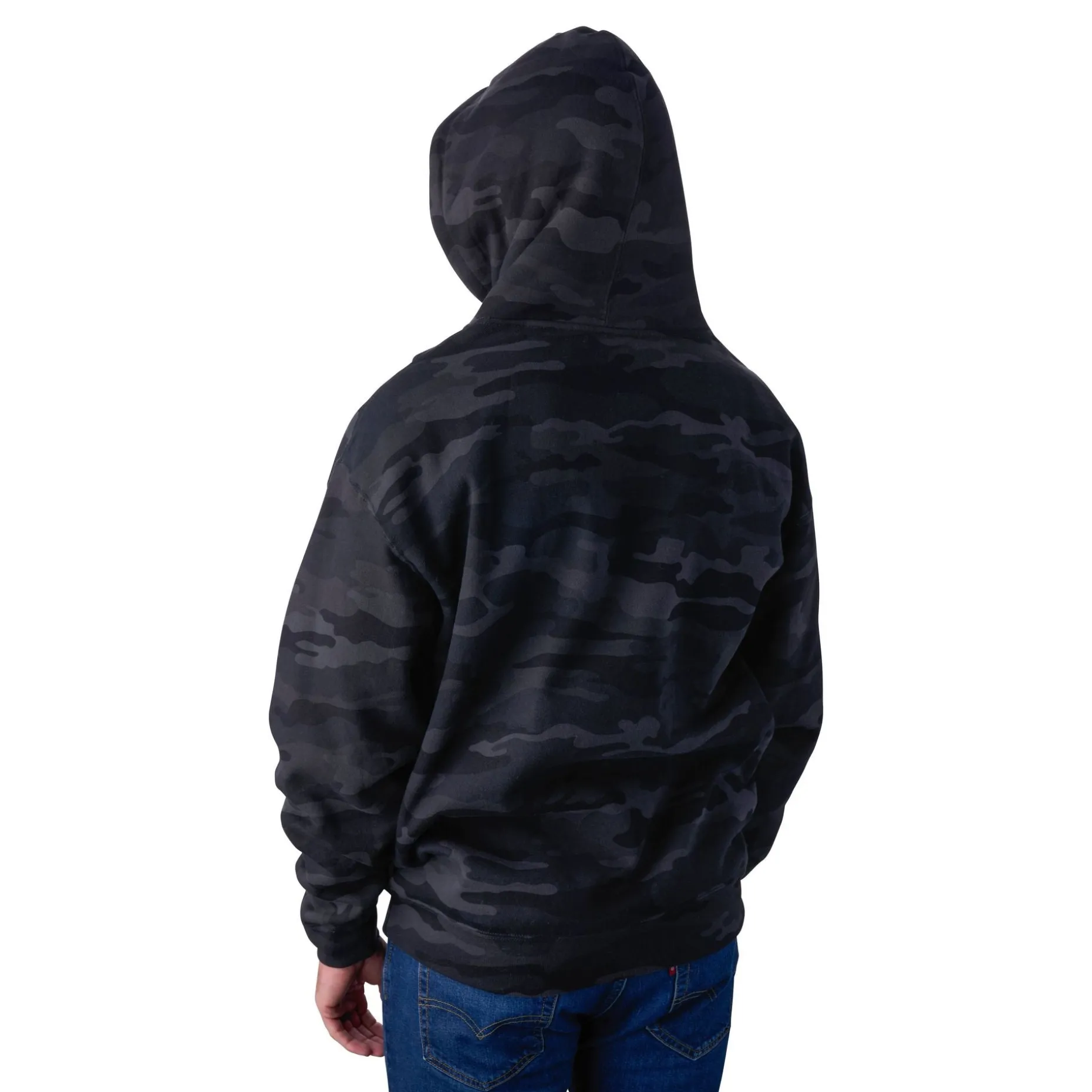 Fenwick Logo Camo Pullover Fleece Hoodie